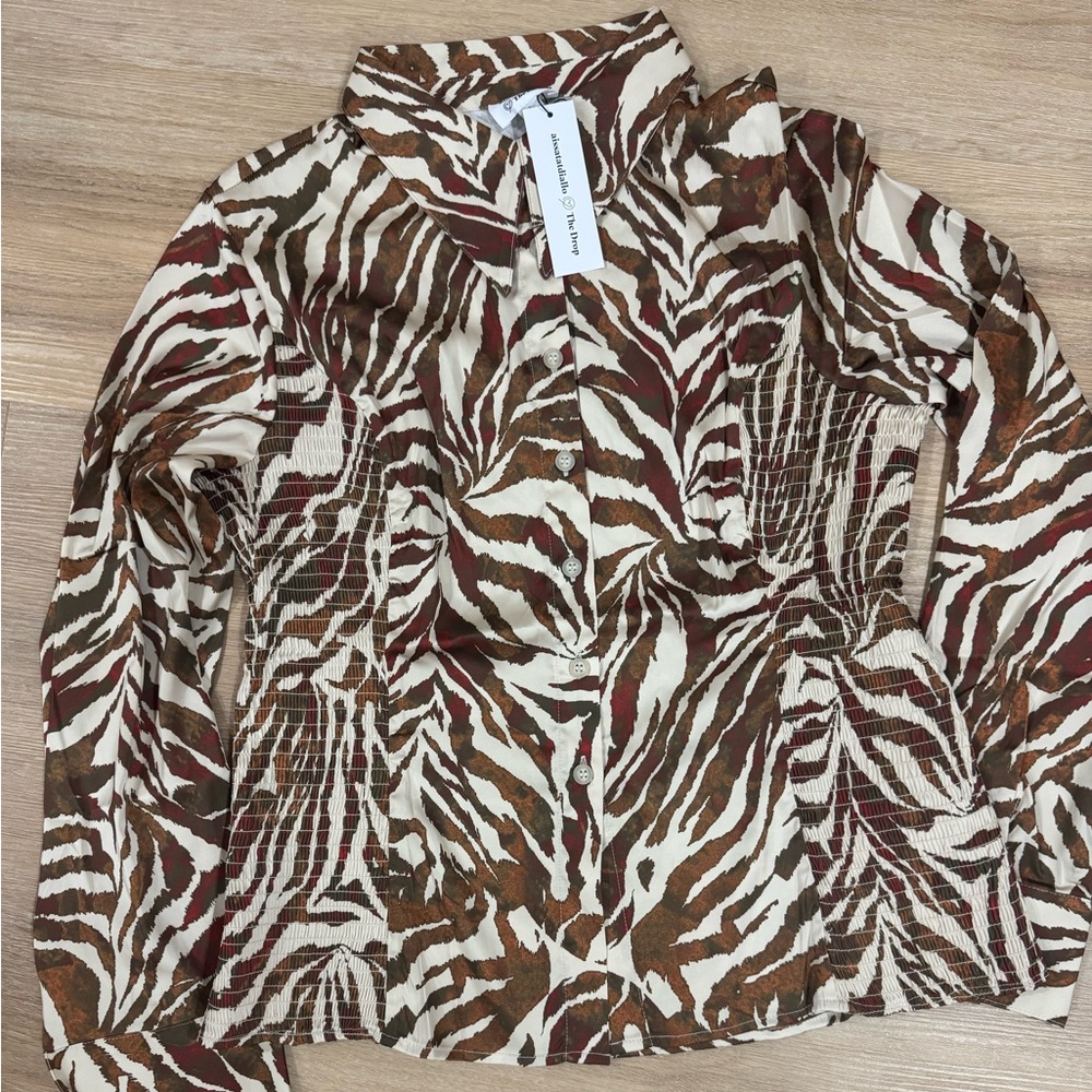 AssiaMarello Zebra Print Blouse